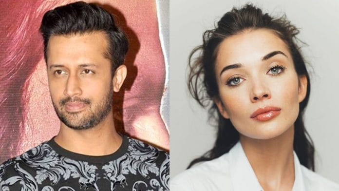 Pakistani singer Atif Aslam (L) and British actor Amy Jackson (R) | Wikimedia Commons
