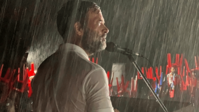 Rahul Gandhi addresses a gathering in Mysuru, Karnataka | PTI