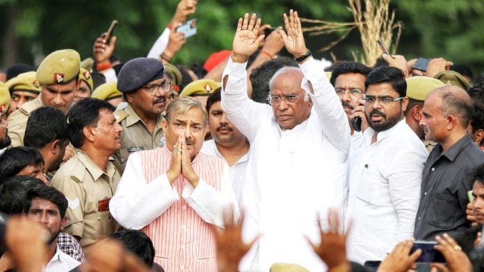 File photo of Mallikarjun Kharge | Credit: ANI Photo