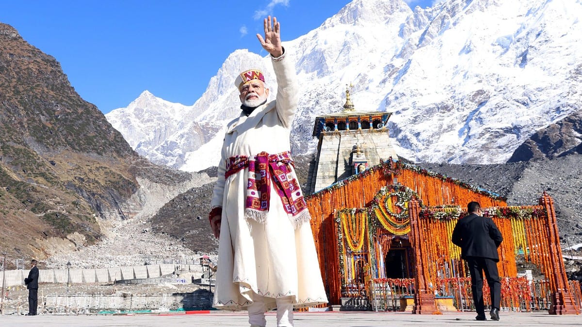 PM Modi at Kedarnath Friday | ANI