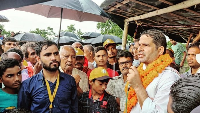Prashant Kishor during his Jan Suraaj Yatra | Amogh Rohmetra | ThePrint