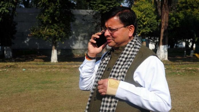 File photo of Uttarakhand CM Pushkar Singh Dhami | Suraj Singh Bisht | ThePrint