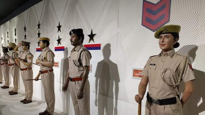Representational image of display of various ranks of the Indian police at the National Police Memorial and Museum in New Delhi | Commons