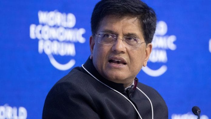 File photo of India's Commerce Minister Piyush Goyal takes part at the panel discussion 