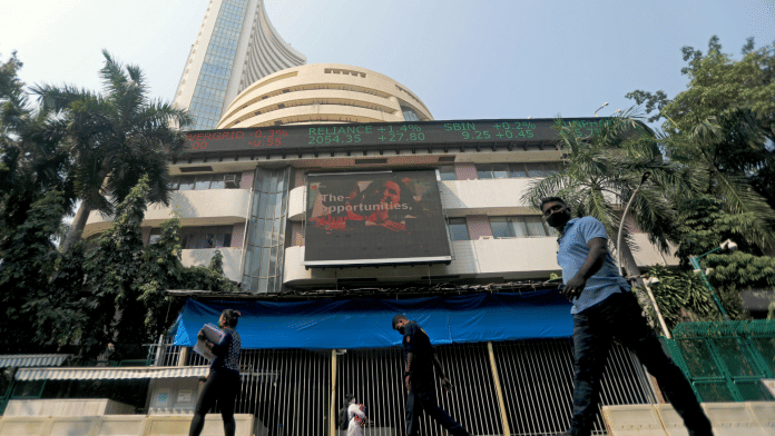 File Photo: People walk past the Bombay Stock Exchange (BSE) building in Mumbai, India, November 4, 2020 | Reuters/Francis Mascarenhas