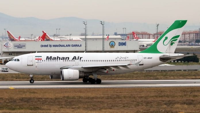 Iranian airliner Mahan Air was travelling from Tehran to Guangzhou in China | File image | Flickr
