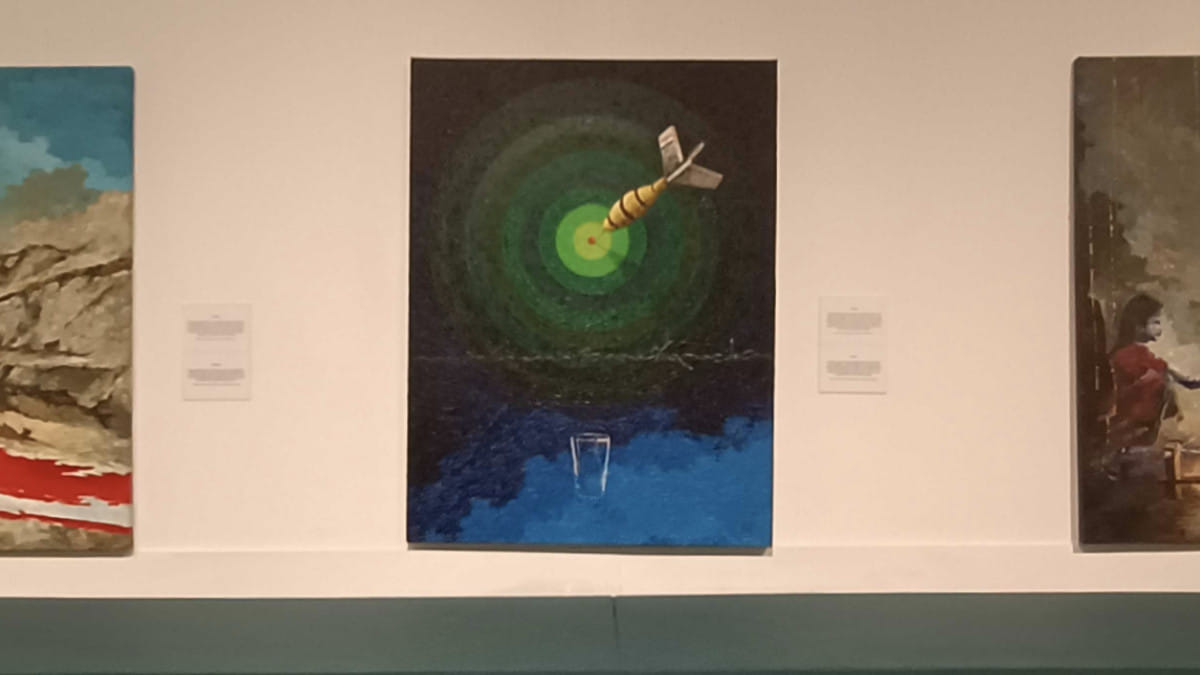 A painting by Akbar Saheb depicting the 2016 surgical strike | Unnati Sharma / ThePrint