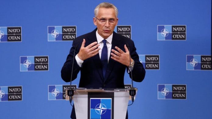 NATO Secretary-General Jens Stoltenberg gives a news conference ahead of a NATO Defence Ministers meeting in Brussels, on 11 October 2022 | Reuters/Yves Herman