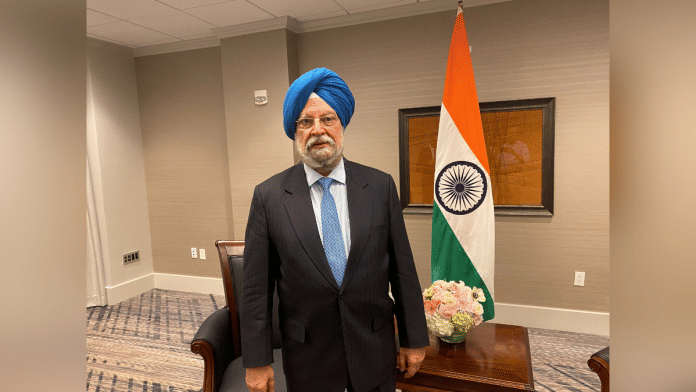 File photo of Hardeep Singh Puri | Reuters/Gary McWilliams