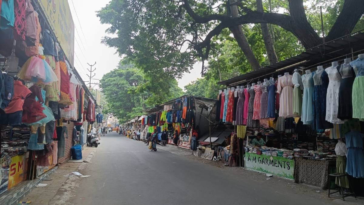 Eswaran Kovil Street, where Mubin worked. at a bookstore till 2019 | Photo: Sowmiya Ashok | ThePrint