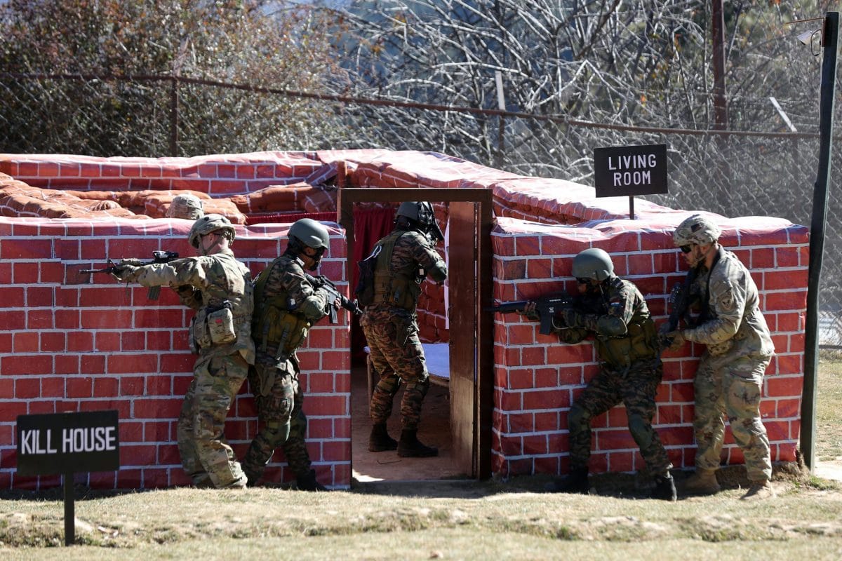US and Indian Army soldiers taking part in a 'target kill' exercise | Suraj Singh Bisht | ThePrint