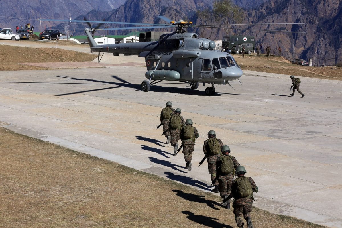 Troops of both armies taking part in a rappelling exercise | Suraj Singh Bisht | ThePrint