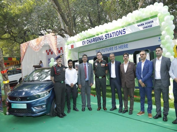 Army collaborates with Tata Power,  electric vehicle charging points set up in Delhi Cantt
