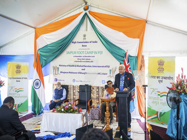 Indian High Commission inaugurates Jaipur Foot Camp in Fiji