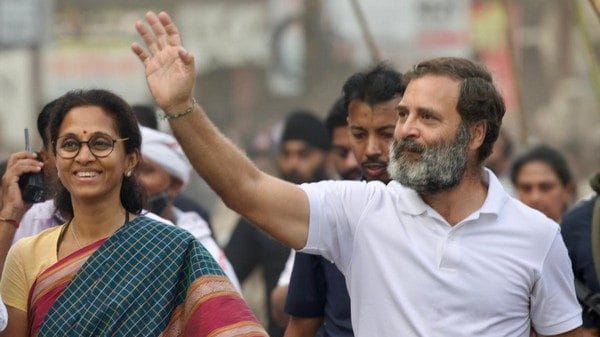 Maharashtra: NCP leader Supriya Sule, actor Sushant Singh join Rahul Gandhi's Bharat Jodo Yatra