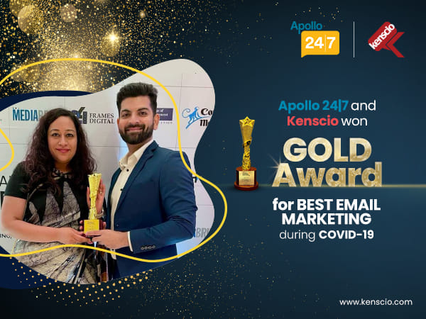 Kenscio bags GOLD Award for 'BEST EMAIL MARKETING during COVID-19 pandemic' at ACEF Content Creators Awards 2022