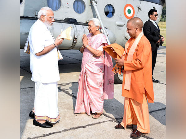 UP Governor, CM Yogi Adityanath receive PM Modi in Varanasi