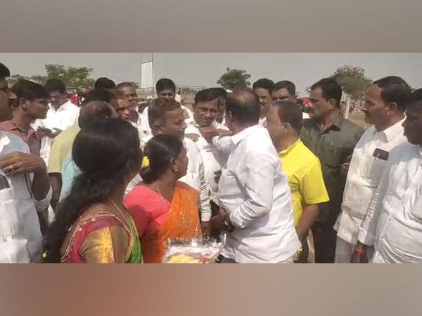 TRS MLA Krishna Mohan Reddy holds govt official's collar in viral video