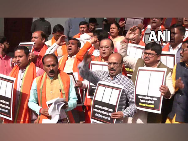 West Bengal: BJP protests outside Assembly over extra teachers' recruitment passed by govt
