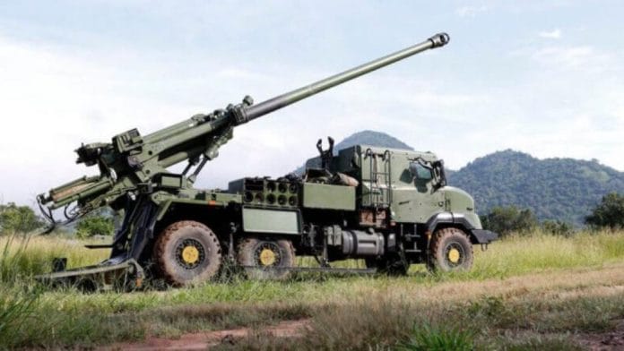 Bharat Forge's 155mm 39-calibre artillery system | Picture courtesy: Twitter
