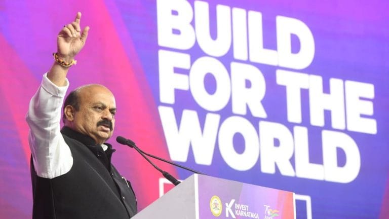At investor summit, Bommai seeks political capital with pitch for his ‘very, very serious govt’