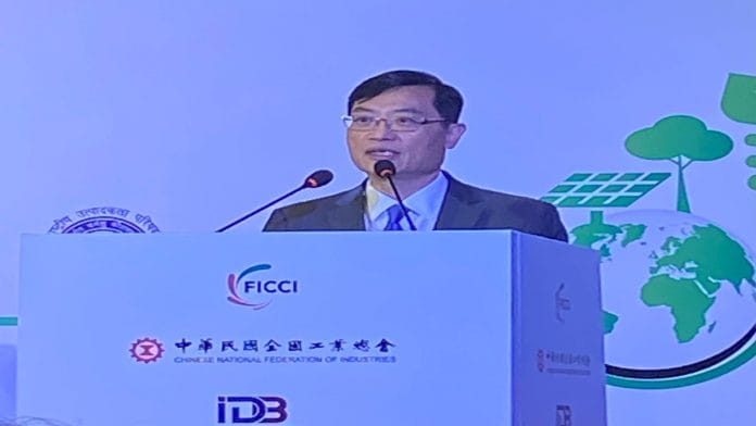 Taiwan's deputy minister of economic affairs Chern-Chyi Chen at the 2022 India-Taiwan Industrial collaboration Summit on Thursday in New Delhi | Photo: Nayanima Basu | ThePrint