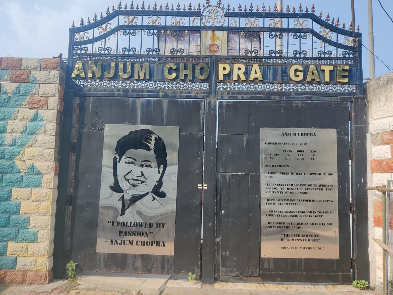 The Anjum Chopra Gate, Feroz Shah Kotla | Suryanshi Pandey