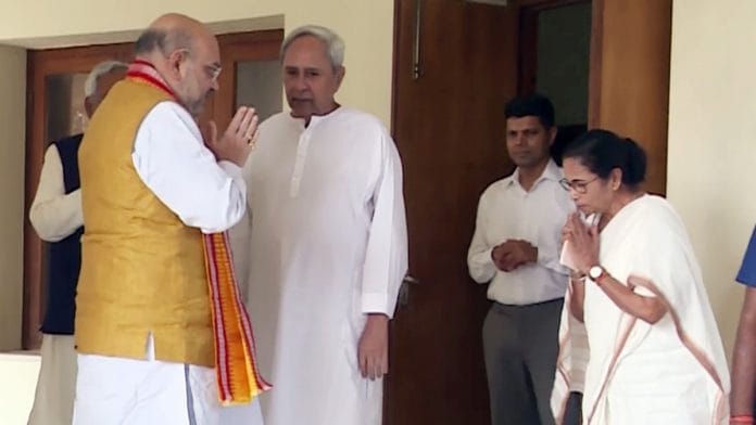 File picture of Union Home Minister Amit Shah with West Bengal Chief Minister Mamata Banerjee | ANI