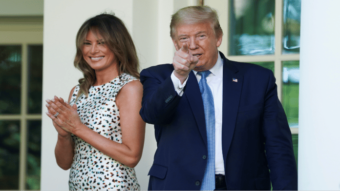 File photo of former U.S. President Donald Trump with Melania Trump in the White House, Washington. | Reuters/ANI