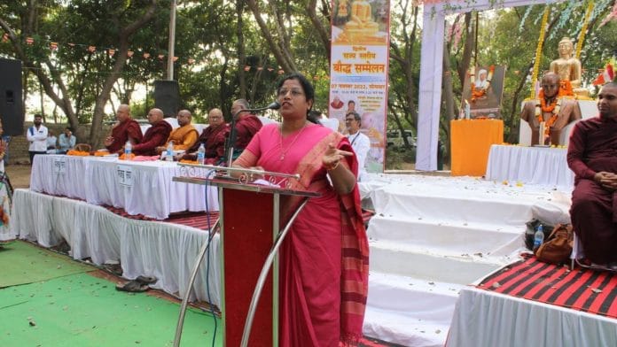 Congress Mayor Hema Deshmukh at the event | Facebook/Hemadeshmukhcongress