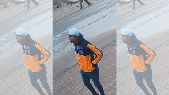 Screengrab of Jitender alias Jeetu from CCTV footage of the shooting | special arrangement