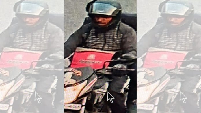 A grab of the CCTV footage which helped police identify the accused | By special arrangement