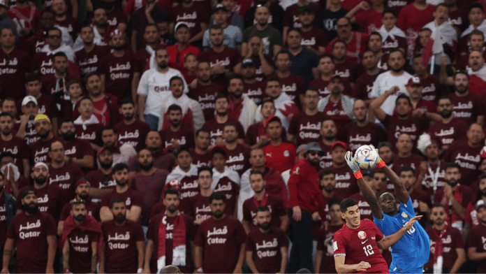 Qatar fans watch the match between Qatar and Senegal | Reuters photo /Jennifer Lorenzini