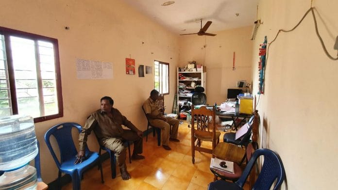 Members of Bengaluru’s Auto Rickshaw Drivers Union at their office | Sharan Poovanna | ThePrint