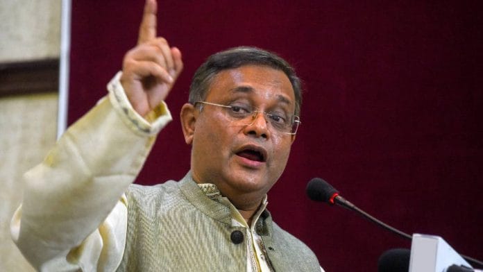 File photo of Bangladesh minister Hasan Mahmud | ANI