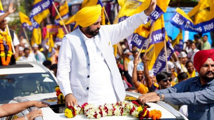 Bhagwant Mann at a public meeting in Gujarat | ANI