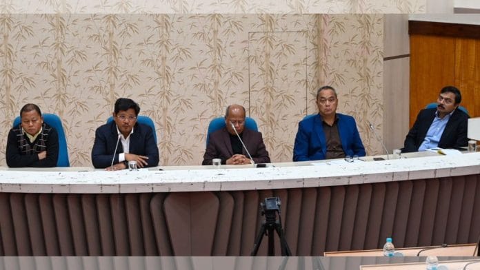 Meghalaya Chief Minister Conrad Sangma said an FIR has been registered by state police at a press conference, on 22 November 2022 | Twitter/@SangmaConrad