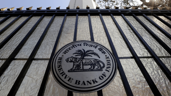 The Reserve Bank of India (RBI) seal is pictured on a gate outside the RBI headquarters in Mumbai, India | Reuters File Photo/Danish Siddiqui