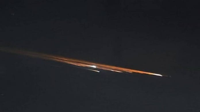 File photo of a Chinese rocket stage which entered the Earth's atmosphere earlier this year | ANI