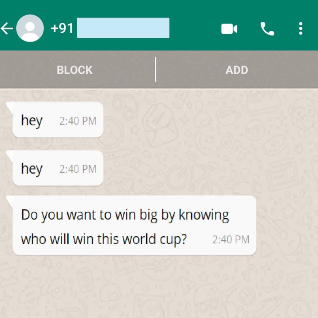 Screenshot of a phishing message | Courtesy: https://sectrio.com/targeted-phishing-campaign-t-20-world-cup/