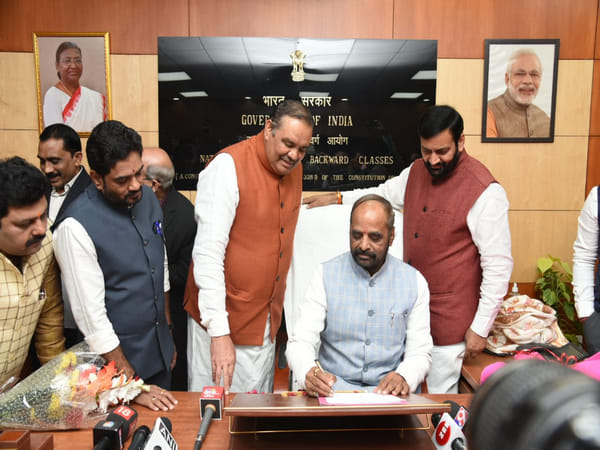 Hansraj Ahir assumes charge as NCBC chairperson
