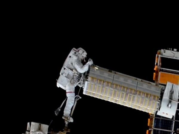 NASA astronauts successfully install new roll-out solar array on space station