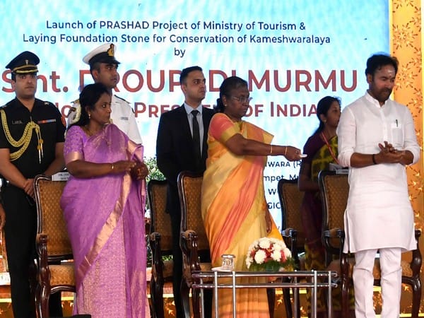President Murmu lays foundation stone for development of pilgrimage infrastructure at Bhadrachalam group of temples in Telangana