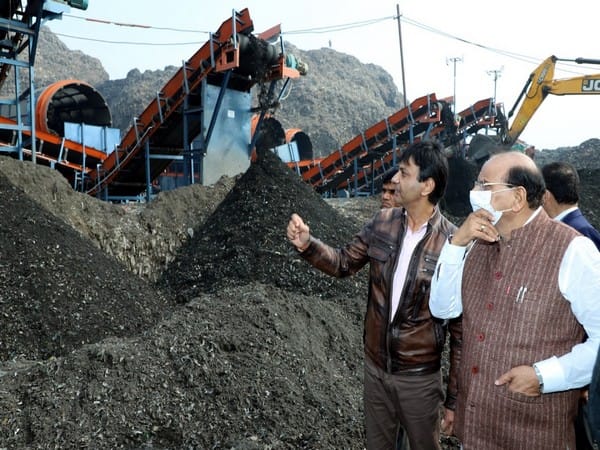 Bhalswa landfill: Delhi L-G flags off 40 trucks of Inert and RDF waste to be reused by NHAI and cement plants
