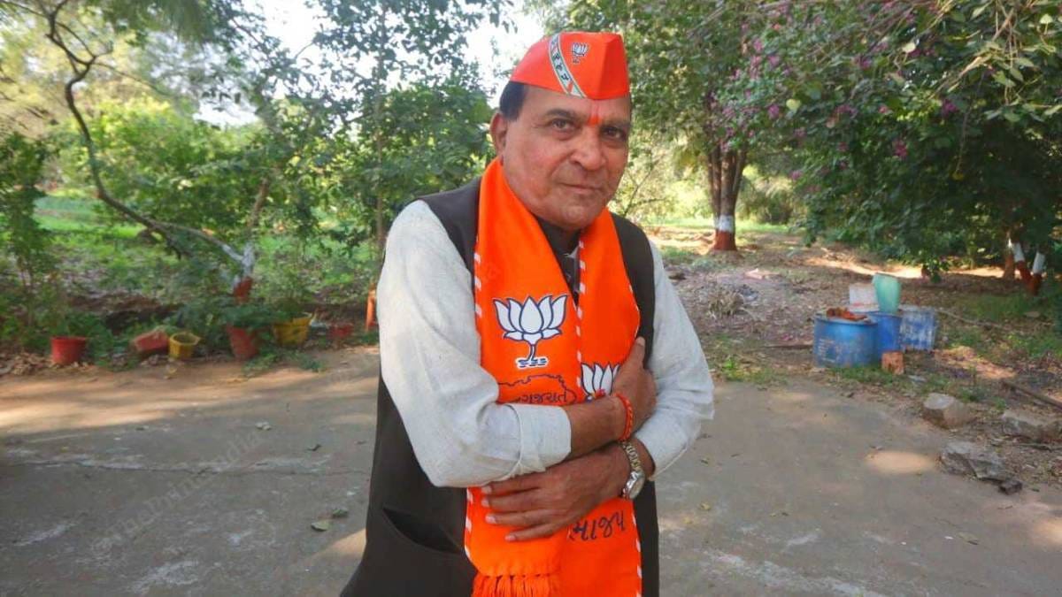 BJP candidate C.K. Raulji | Photo: Praveen Jain | ThePrint