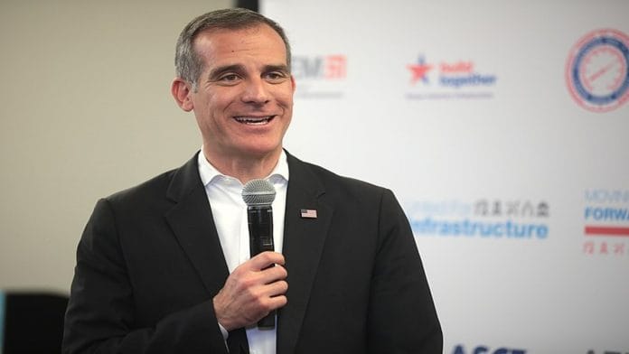 File photo of Eric Garcetti. | Wikimedia Commons