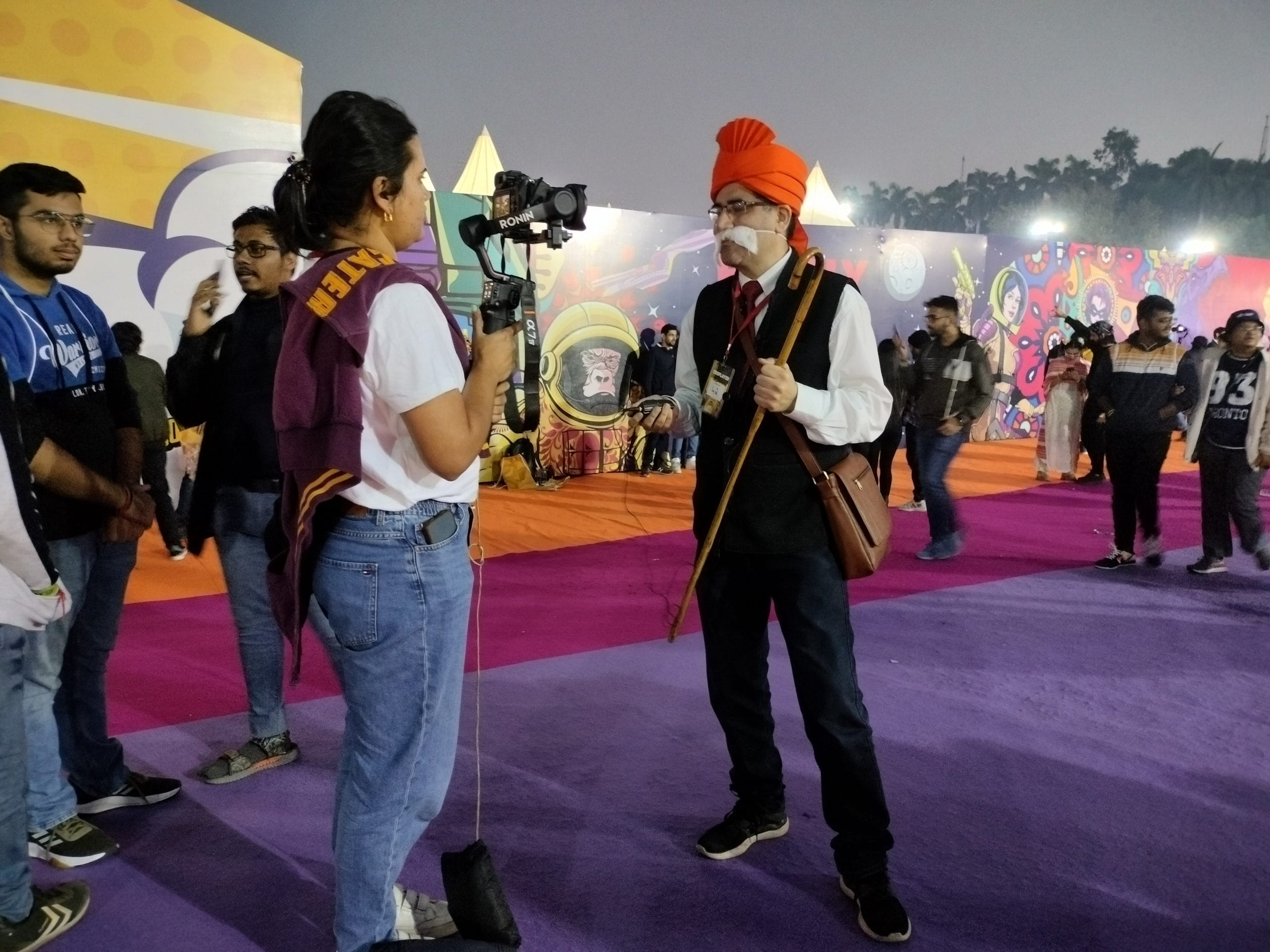 A participant dressed as Chacha Chaudhary | Ratan Priya/ThePrint