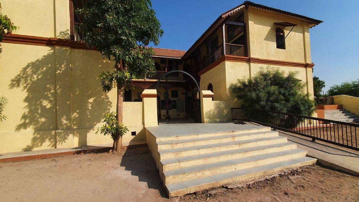 The façade of the Vadnagar Boys Primary School, now called Prerna Kendra | Credit: Manisha Mondal, ThePrint