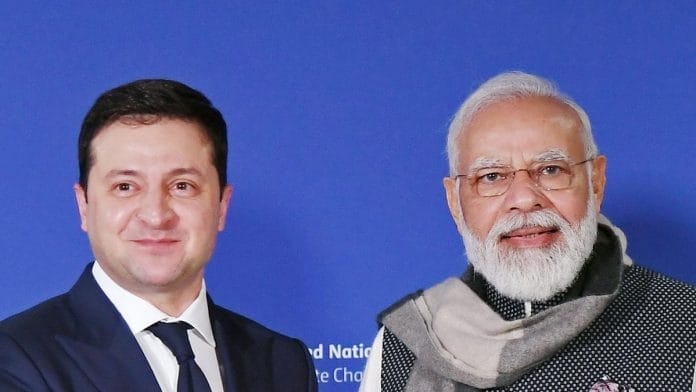 File photo of Narendra Modi (left) and Volodymyr Zelenskyy | ANI