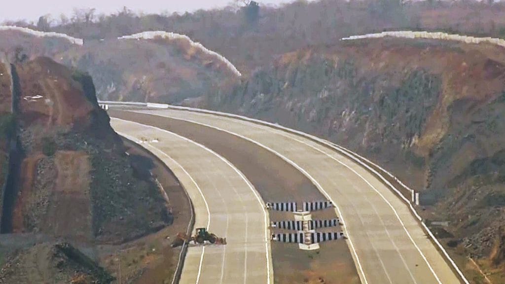 A view of the Hindu Hrudaysamrat Balasaheb Thackeray Maharashtra Samruddhi Mahamarg between Nagpur and Mumbai | ANI